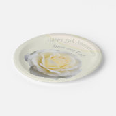 Assiettes En Carton 75e anniversaire du Mariage (Angle)