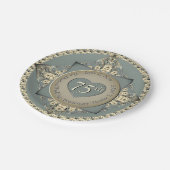 Assiettes En Carton 75e anniversaire du Mariage Diamond (Angle)