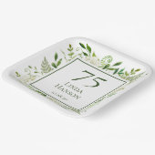 Assiettes En Carton 75e anniversaire Hydrangeas blanches (Angulaire)