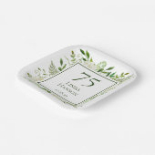 Assiettes En Carton 75e anniversaire Hydrangeas blanches (Angulaire)