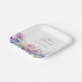 Assiettes En Carton 75e anniversaire Septembre Fleur de naissance (Angulaire)