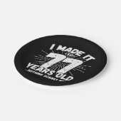 Assiettes En Carton 77 Ans Mème Sarcastique Mème Drôle 77ème Anniversa (Angle)