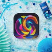 Assiettes En Carton 7" Square Paper Plate (Fête)