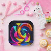 Assiettes En Carton 7" Square Paper Plate (Fête)