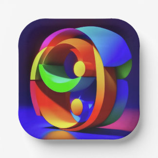 Assiettes En Carton 7" Square Paper Plate