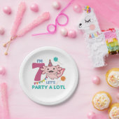 Assiettes En Carton 7e anniversaire Axolotl Sept ans douces Axolotls (Fête)