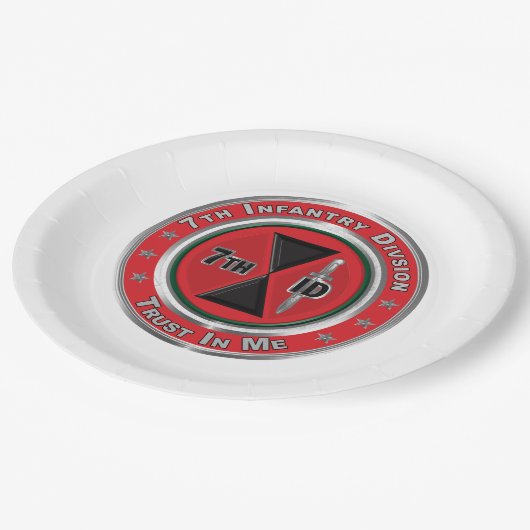 Assiettes En Carton 7e division d'infanterie (Angle)