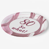 Assiettes En Carton 80 alors quelle Tulipe Bourgogne 80e anniversaire  (Angle)