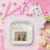 Assiettes En Carton 80 et Fabulous Gold Parties scintillant Photo 80e (Fête)