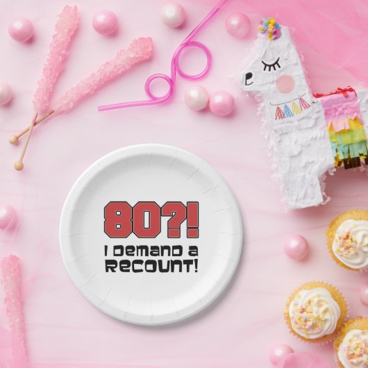 Assiettes En Carton 80 ?! Je Demande Un Compte Rendu Funny Quatre-Ving (Fête)