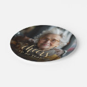 Assiettes En Carton 80e anniversaire de la fête (Angle)