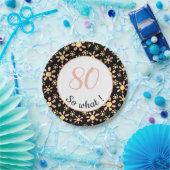Assiettes En Carton 80e anniversaire Funny 80 alors quelle motivation (Fête)