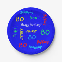 80e anniversaire, noms répétitifs, Royal Blue