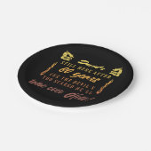 Assiettes En Carton 80e Humour masculin (Angle)