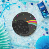Assiettes En Carton 80s 90s Neon Tween Birthday Record Party (Fête)
