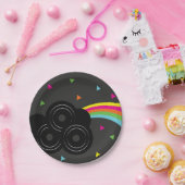 Assiettes En Carton 80s 90s Neon Tween Birthday Record Party (Fête)