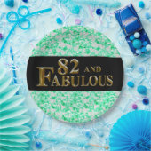 Assiettes En Carton 82e anniversaire  (Fête)