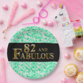 Assiettes En Carton 82e anniversaire  (Fête)