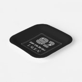 Assiettes En Carton 82e anniversaire — Art Déco Inspiré Look "82" + No (Angulaire)