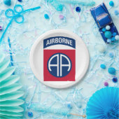 Assiettes En Carton 82e division aéroportée Insignia (Fête)