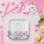 Assiettes En Carton 85e anniversaire Septembre Fleur de naissance (Fête)