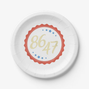 Assiettes En Carton 86 47 Anti Trump drôle