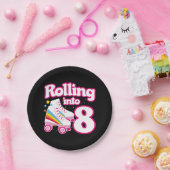 Assiettes En Carton 8 Anniversaire Roller Skate 8 Anniversaire (Fête)