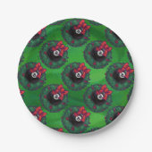Assiettes En Carton 8 Balle Fer de Noël (Devant)