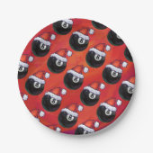 Assiettes En Carton 8 Noël de bal (Devant)