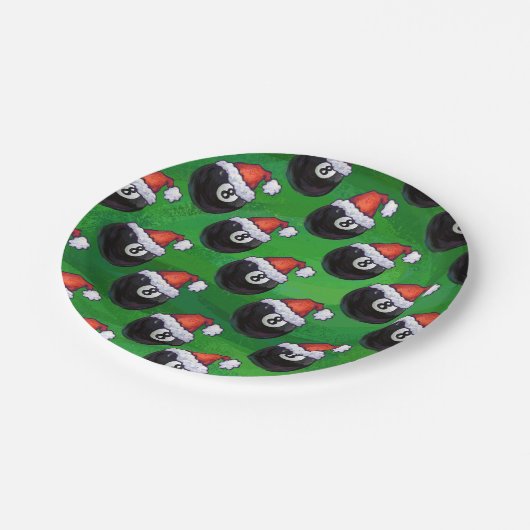 Assiettes En Carton 8 Noël de bal (Angle)