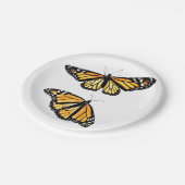 Assiettes En Carton 8 Plaques de papier Paire de monarque (Angle)