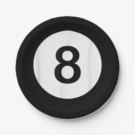 Assiettes En Carton 8 Tee - shirts du Ball Pool Hall, cadeaux Shark Lo (Devant)