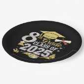 Assiettes En Carton 8e Classe De 2025 Graduate Graduation (Angle)