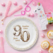 Assiettes En Carton 90e anniversaire Elegant Party (Fête)
