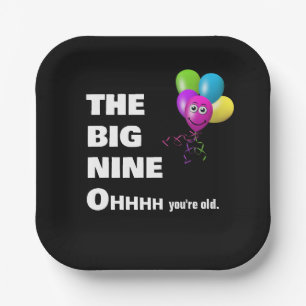 Assiettes En Carton 90e anniversaire Humour de fête