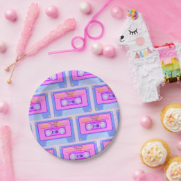 Assiettes En Carton 90s 80s Vaporwave Esthétique 21e anniversaire