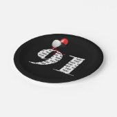 Assiettes En Carton 91e anniversaire ballons (Angle)