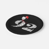 Assiettes En Carton 92e anniversaire ballons (Angle)