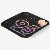 Assiettes En Carton 95e anniversaire Balloons et Confetti (Angulaire)