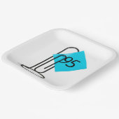 Assiettes En Carton 95e Anniversaire Note de rappel sur un clip papier (Angulaire)