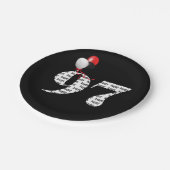 Assiettes En Carton 97e anniversaire ballons (Angle)