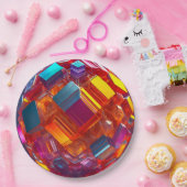 Assiettes En Carton 9" Round Paper Plate  (Fête)