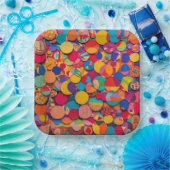 Assiettes En Carton 9" Square Paper Plate (Fête)