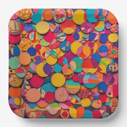 Assiettes En Carton 9" Square Paper Plate (Recto)