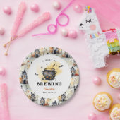 Assiettes En Carton A Baby is Brewing Halloween Cauldron Baby Shower (Fête)