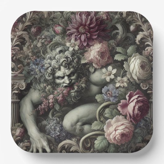 Assiettes En Carton 🎭 A Colossal Comedy – Gothic Victorian (Recto)