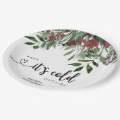 Assiettes En Carton À feuillage persistant bébé il fait froid dehors (Angle)