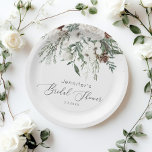 Assiettes En Carton À feuillage persistant et élégante douche nuptiale<br><div class="desc">À feuillage persistant élégante douche nuptiale Plaques en papier Articles correspondants disponibles.</div>