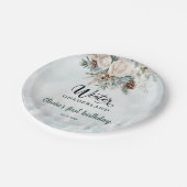 Assiettes En Carton À feuillage persistant hiver Onederland Premier an (Angle)