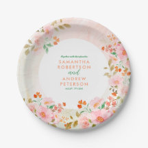 A Garden Romance : Mariage d'aquarelle rose et ver